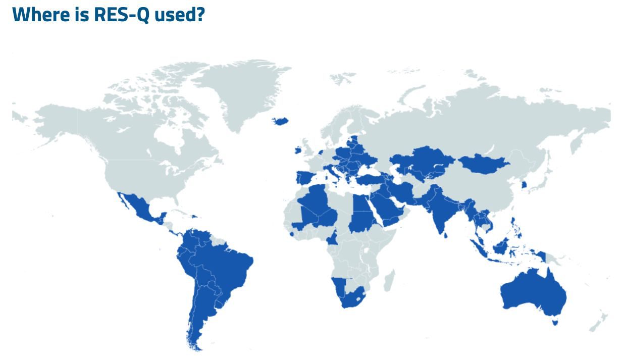 Países donde se usa RES-Q